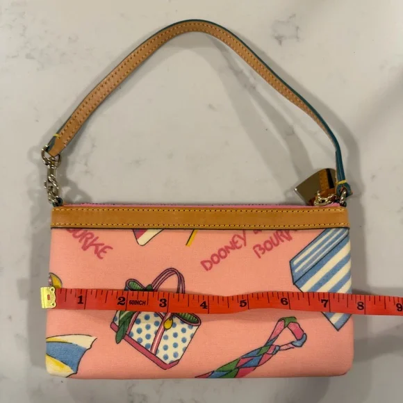 EOC Dooney & Bourke Pink Miami Beach Wristlet - Picture 2 of 7